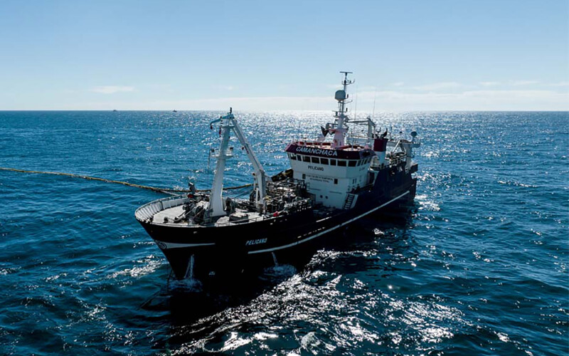 A Camanchaca fishing vessel