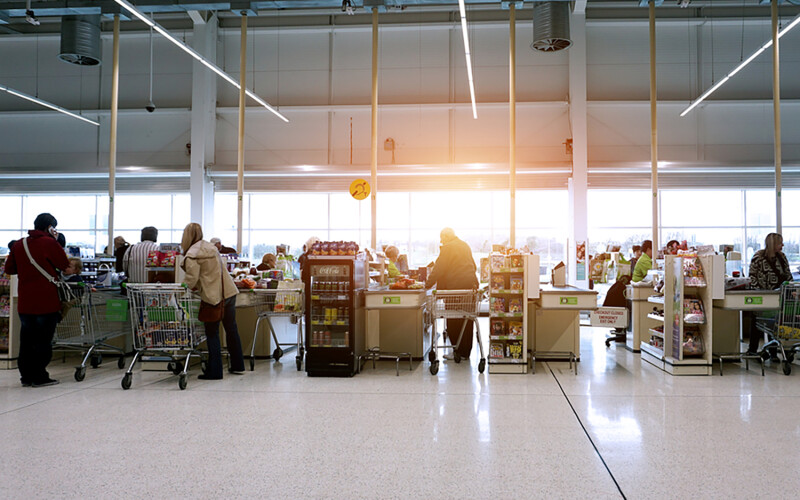 A grocery store in Livingston, Scotland