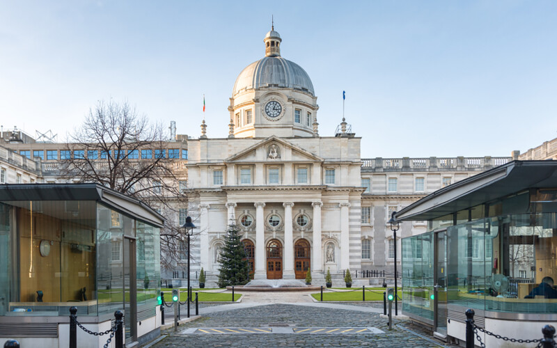 The seat of the Irish government in Dublin