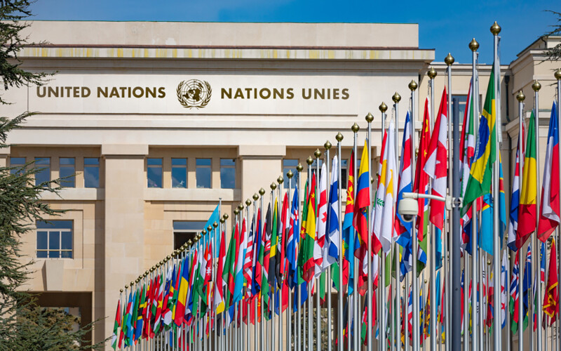 The Palais des Nations in Geneva, Switzerland