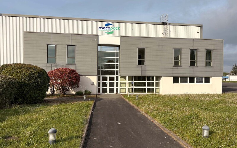 The exterior of Mecapack's new facility