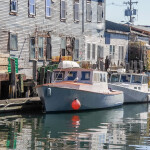 A waterfront in Portland, Maine, U.S.A.