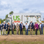 US Foods employees breaking ground on the firm's Texas expansion