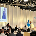 The conference area at the UN Ocean Conference in Nice, France