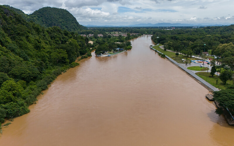 The Kok River in Chiang Rai Province