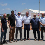 Employees and guests of Pure Blue Fish at the company's commercial product launch