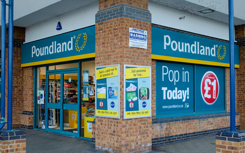 A Poundland location in Flint, Wales