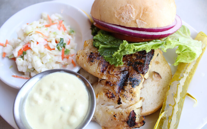 A grouper sandwich