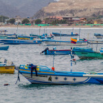 Fishing boats in Puerto Lopez, Ecuador