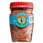 A jar of Vicente Marino brand Anchovy Fillets in Olive Oil