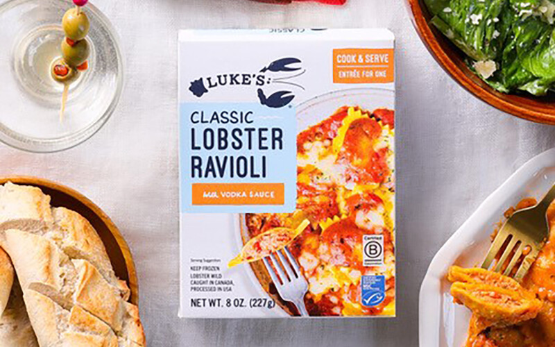 Luke's Lobster's Ravioli with Vodka Sauce