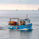 A small-scale fishing boat off of Plymouth, U.K.