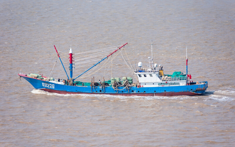 A Chinese fishing vessel