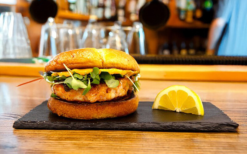 New Prime Shrimp burger