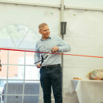 Mowi CEO Ivan Vindheim helped open a new post-smolt facility for the firm in Q2 2025