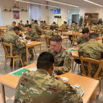 A U.S. military dining facility