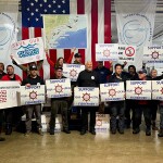 The Fulton Fish Market Cooperative at the rally