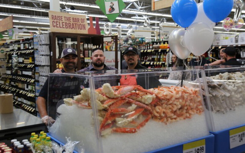 Save Mart Associates in the seafood section