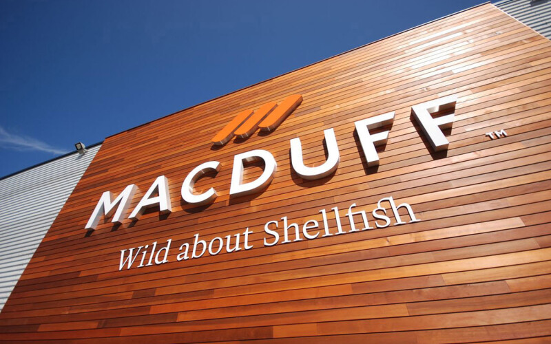 The exterior of Macduff Shellfish's processing facility