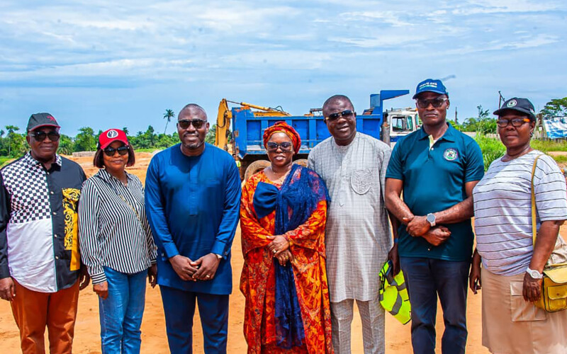 Representatives gathered to celebrate the beginning of construction on the LACE project