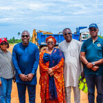 Representatives gathered to celebrate the beginning of construction on the LACE project
