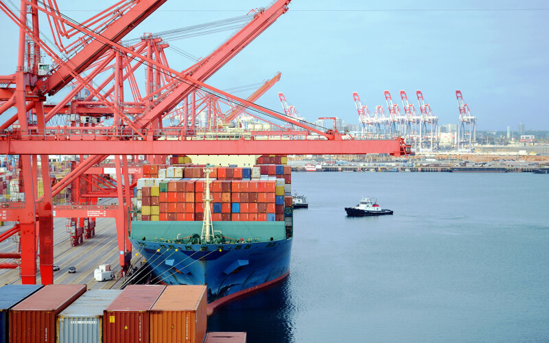 The Port of Long Beach, California, U.S.A.