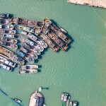 Fishing boats off Zhangzhou, China