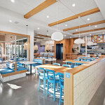 The interior of a Luna Grill Mediterranean Kitchen