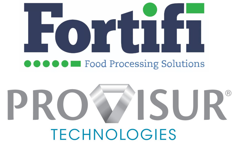 The logos of Fortifi Food Processing Solutions and Provisur Technologies