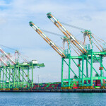 Cranes at the Port of Los Angeles