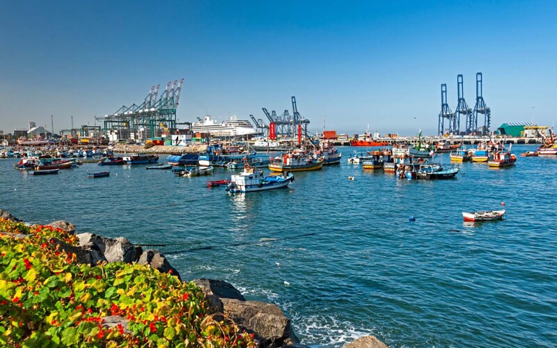 The Port of San Antonio, Chile's busiest port
