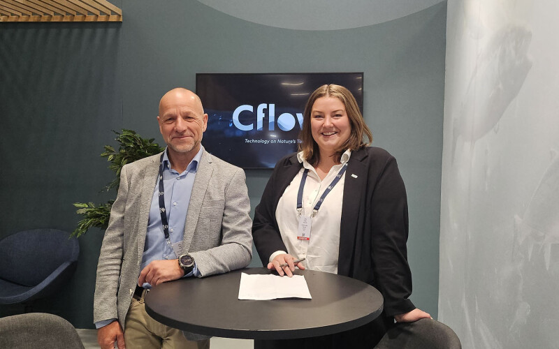 Per Ivar Foshaug, CEO of Pure Salmon, and Gunn-Marit Nerem, VP of sales at Cflow