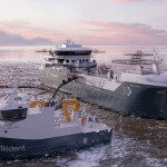 A 3D rendering of Trident Aqua Services' commissioned vessels