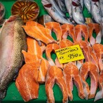 A market in Turkey selling Norwegian salmon