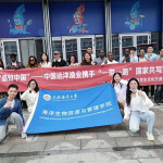 Students visiting the operations of Chinese distant-water fishery firms this summer