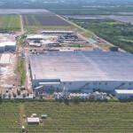 An aerial view of Atlantic Sapphire's Miami, Florida, U.S.A.-based facility