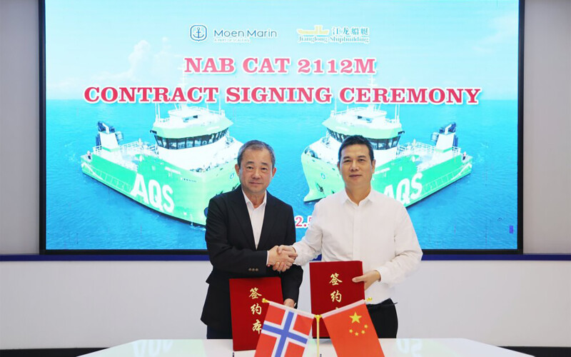 Jianglong Shipbuilding and Moen Marin signed a two-vessel deal back in May, and since then, have signed a 12-vessel contract