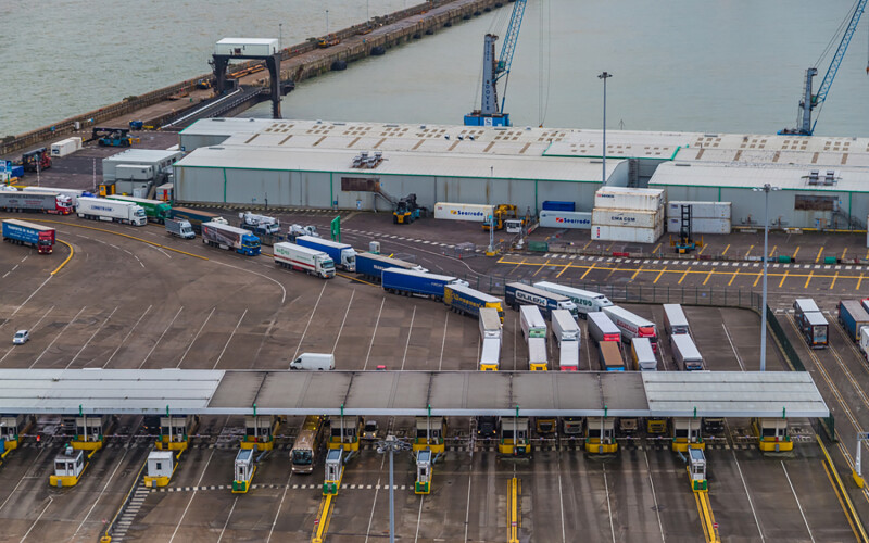 Dover, U.K., border checkpoint