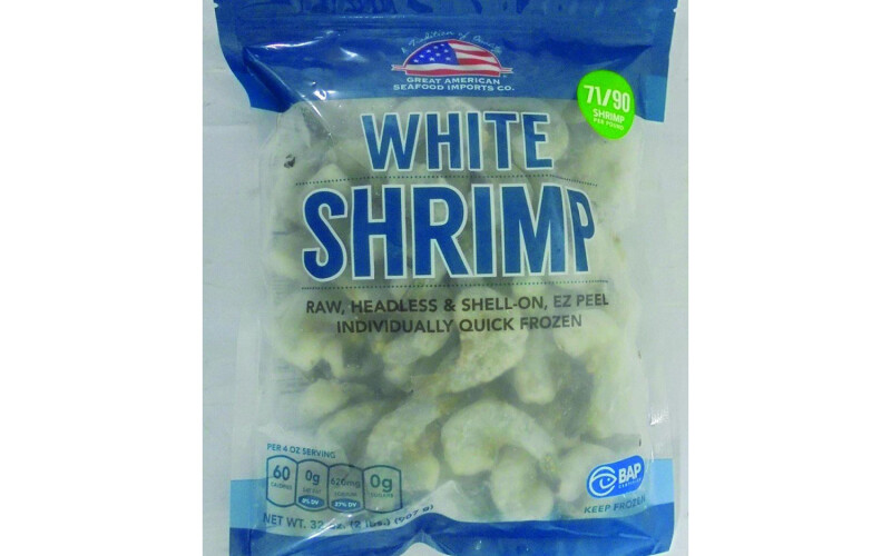 Recalled shrimp