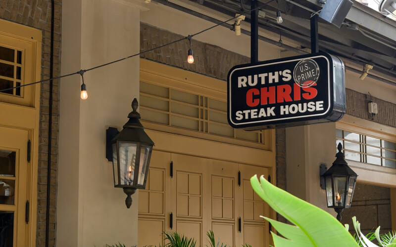 A Ruth's Chris Steakhouse in New Orleans, Louisiana, U.S.A.