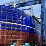 The Yongli vessel at port