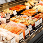 A Giant Eagle seafood case