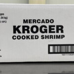 A box of Kroger shrimp