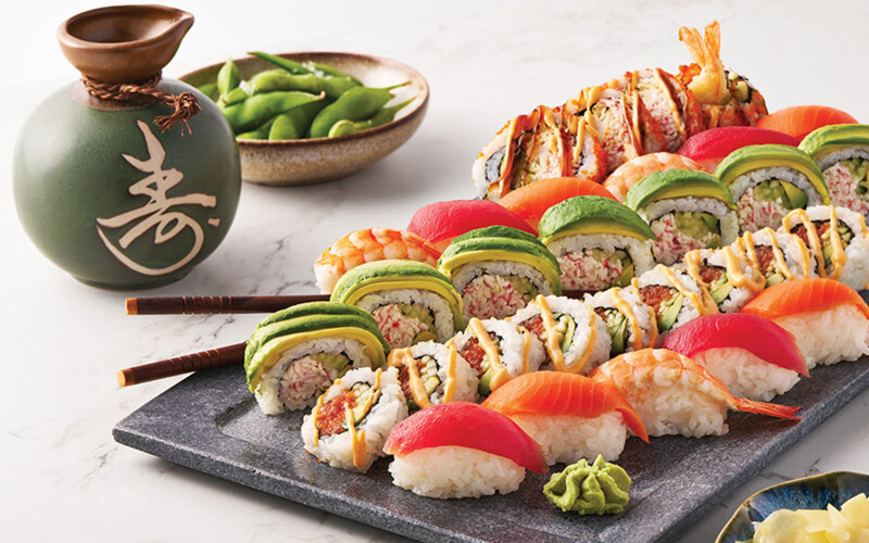 A tray of sushi from Sam's Club