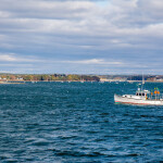 A lobster boat in Maine