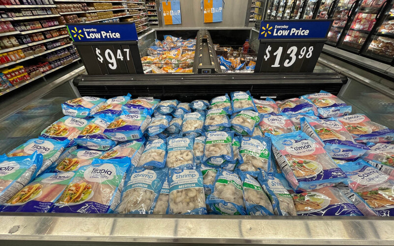 frozen shrimp at Walmart