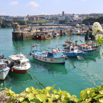 Fishing boats in Cornwall off of the Celtic Sea