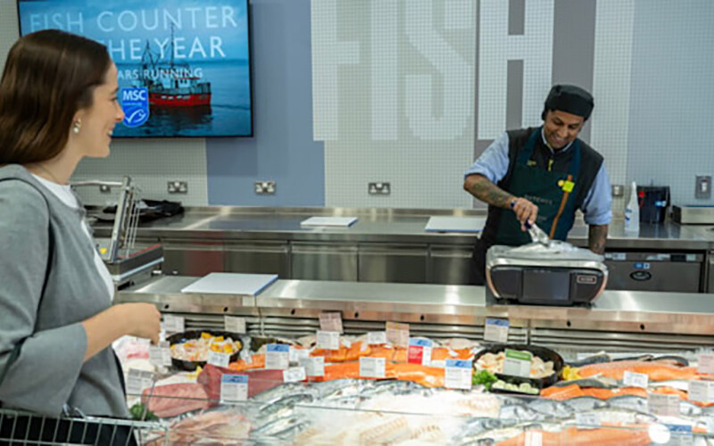 Waitrose seafood counter
