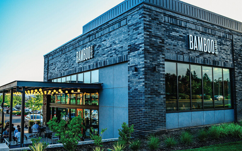 A Bamboo Sushi location in the Portland, Oregon, U.S.A.-based metropolitan area