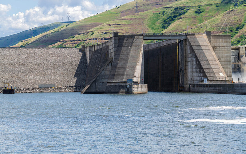 The Lower Granite Dam on the Snake River